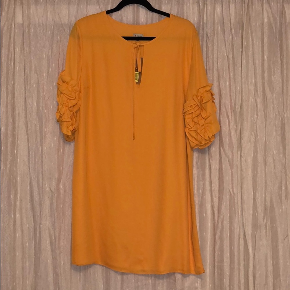 Crimeux dandelion yellow Cali dress